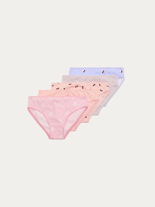 Pack of 5 pairs of printed classic briefs.