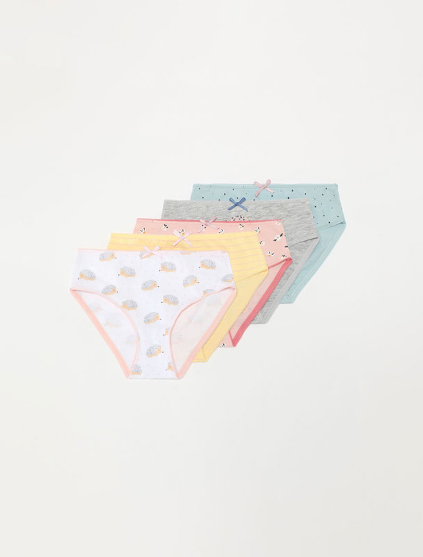 Pack of 5 pairs of printed classic briefs.
