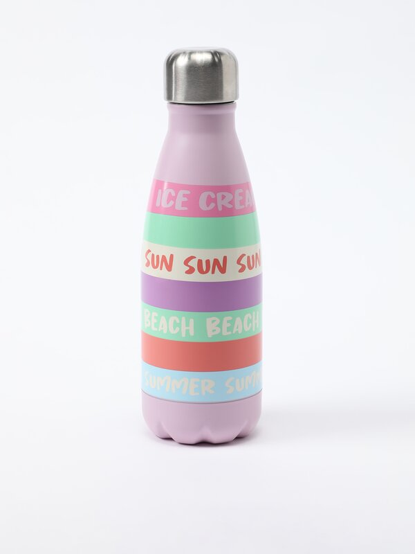 Coloured stainless steel water bottle 500 ml