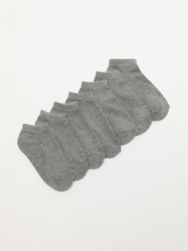 Pack de 7 pares de meias soquetes básicas