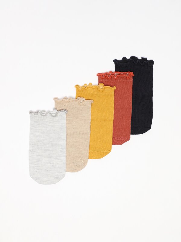 Pack de 5 pares de meias compridas