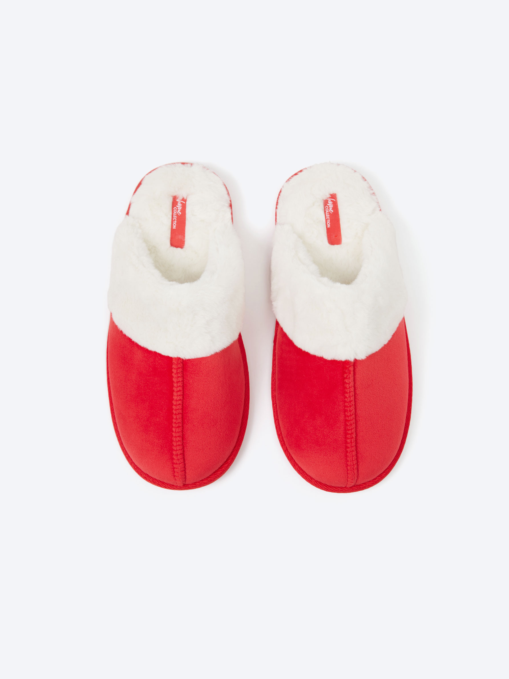 Ladies red slippers on sale