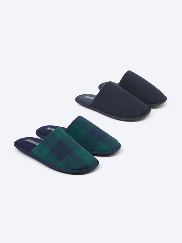 Pack of 2 house slippers