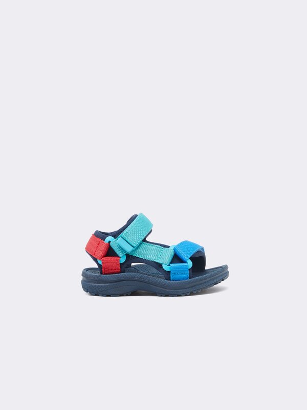 Multicoloured sports sandals