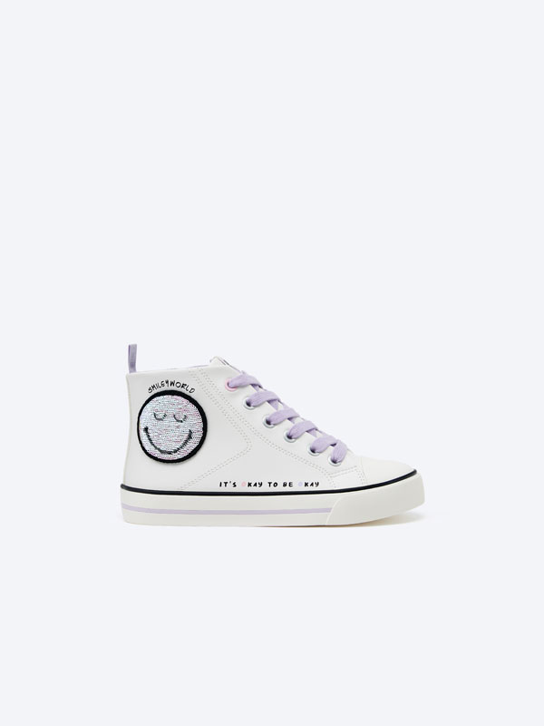 SMILEY® HIGH-TOP SNEAKERS
