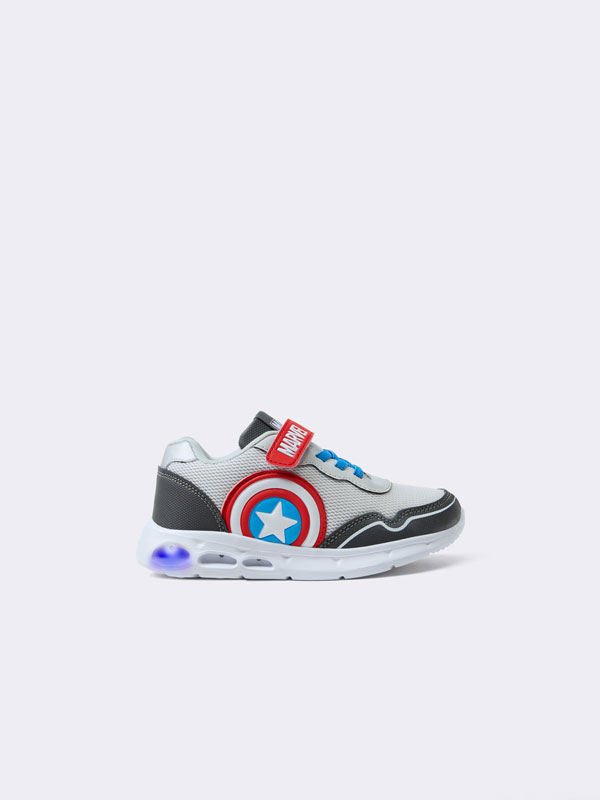 Captain America @DC sneakers with lights