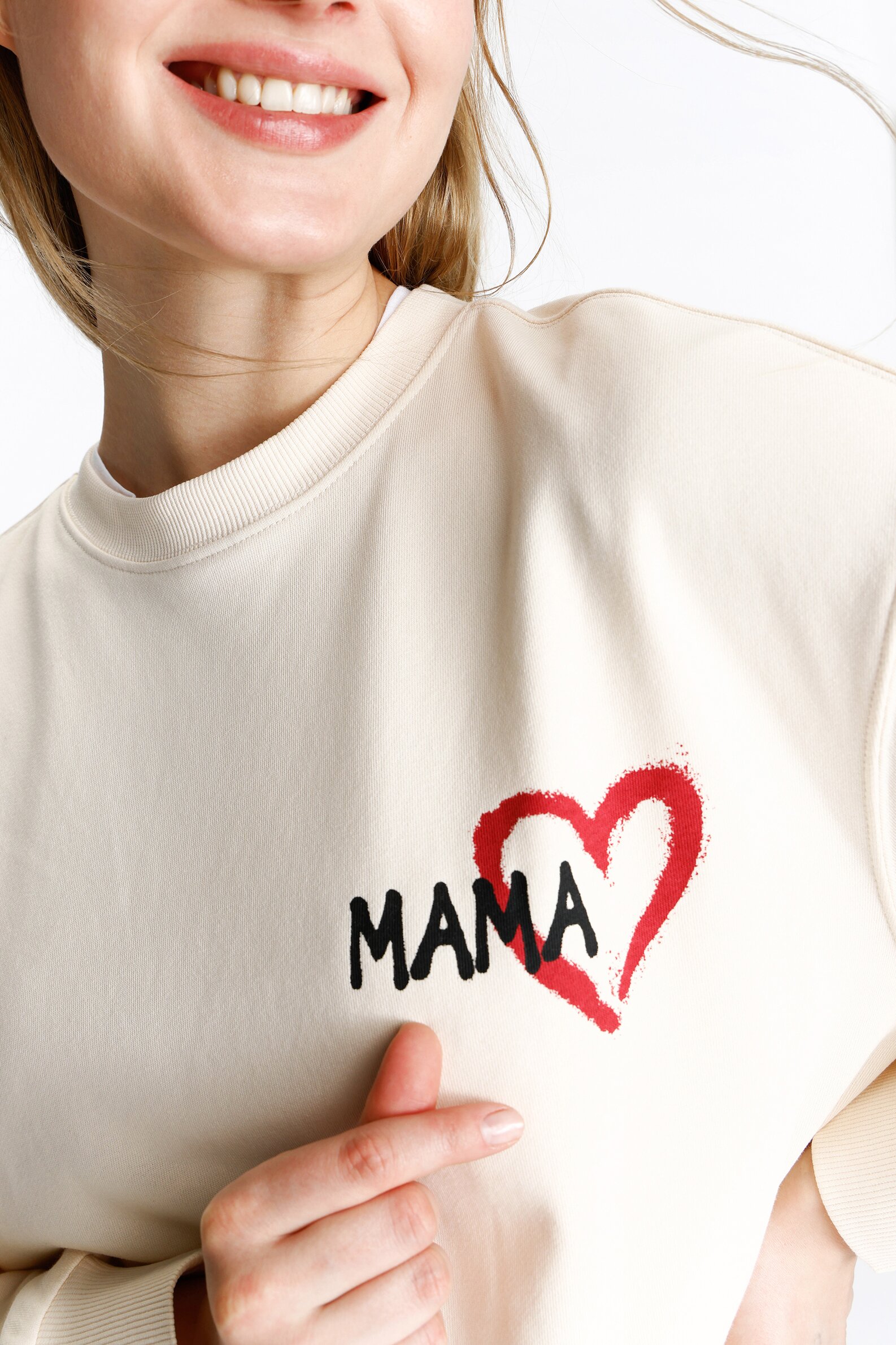 Sudadera Perfectly Oversized De Cuello Redondo Y Largo Hasta La Cadera