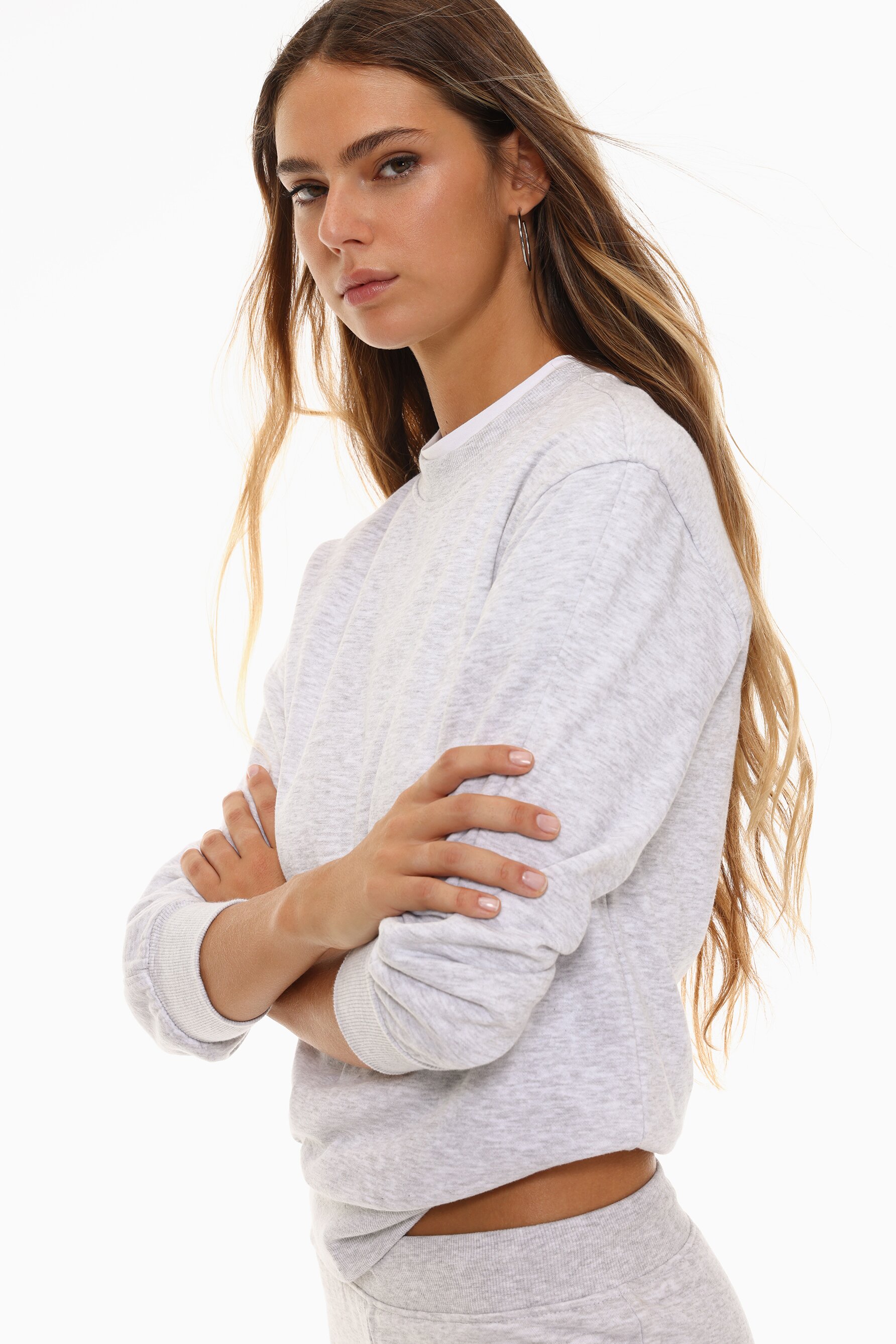 Conjunto De Sudadera Y Pantalón De Chándal Para Mujer - 2 Piezas, Felpa Suave, Cremallera 1/4, Otoño/invierno