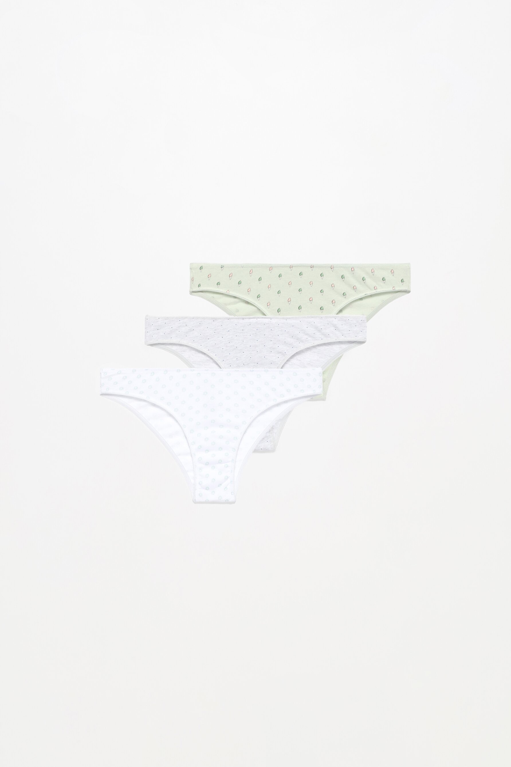Pack Of 3 Brazilian Briefs Underwear CLOTHING Woman Lefties pack-of-3-brazilian-briefs-underwear-clothing-woman-lefties