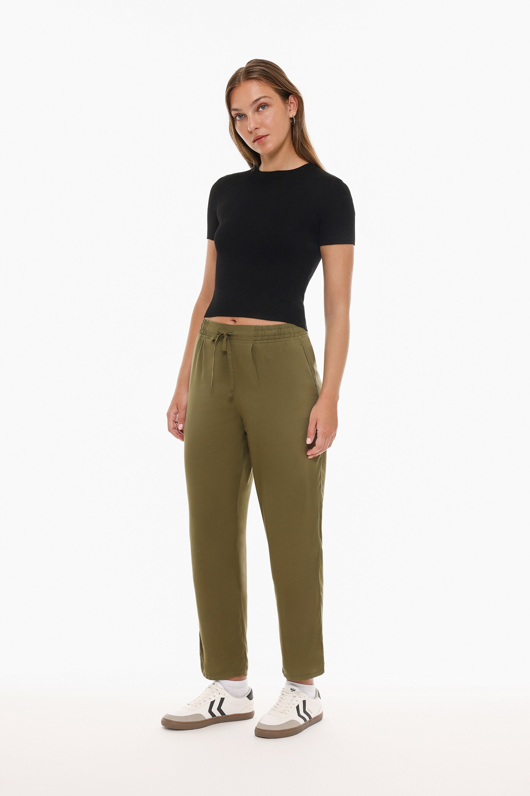 Pantaloni Jogger Donna Gap In Tencil Leggeri - Colore Uva - Taglie S/M/L/XL/XXL