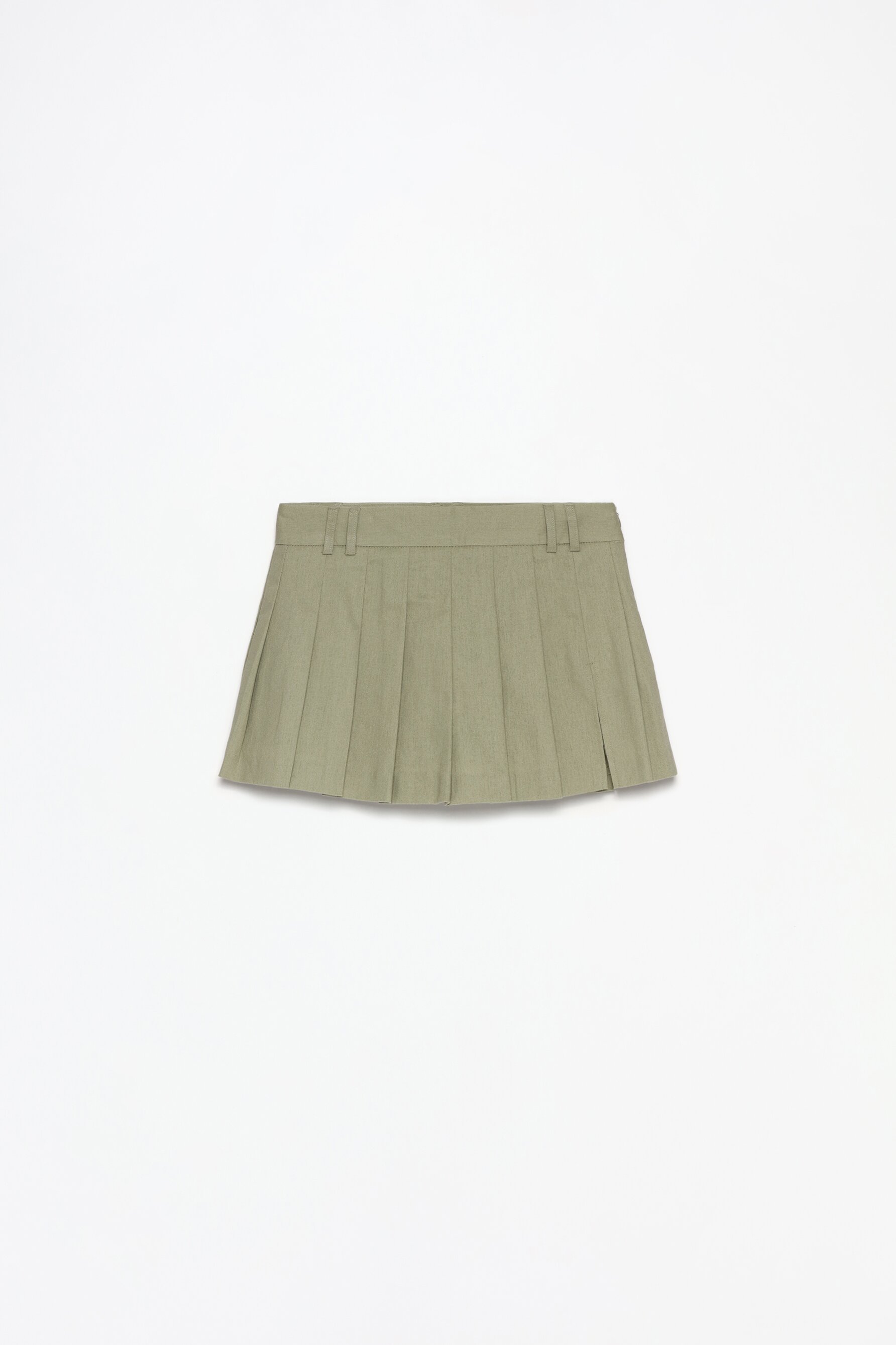 Khaki skirt lands end best sale