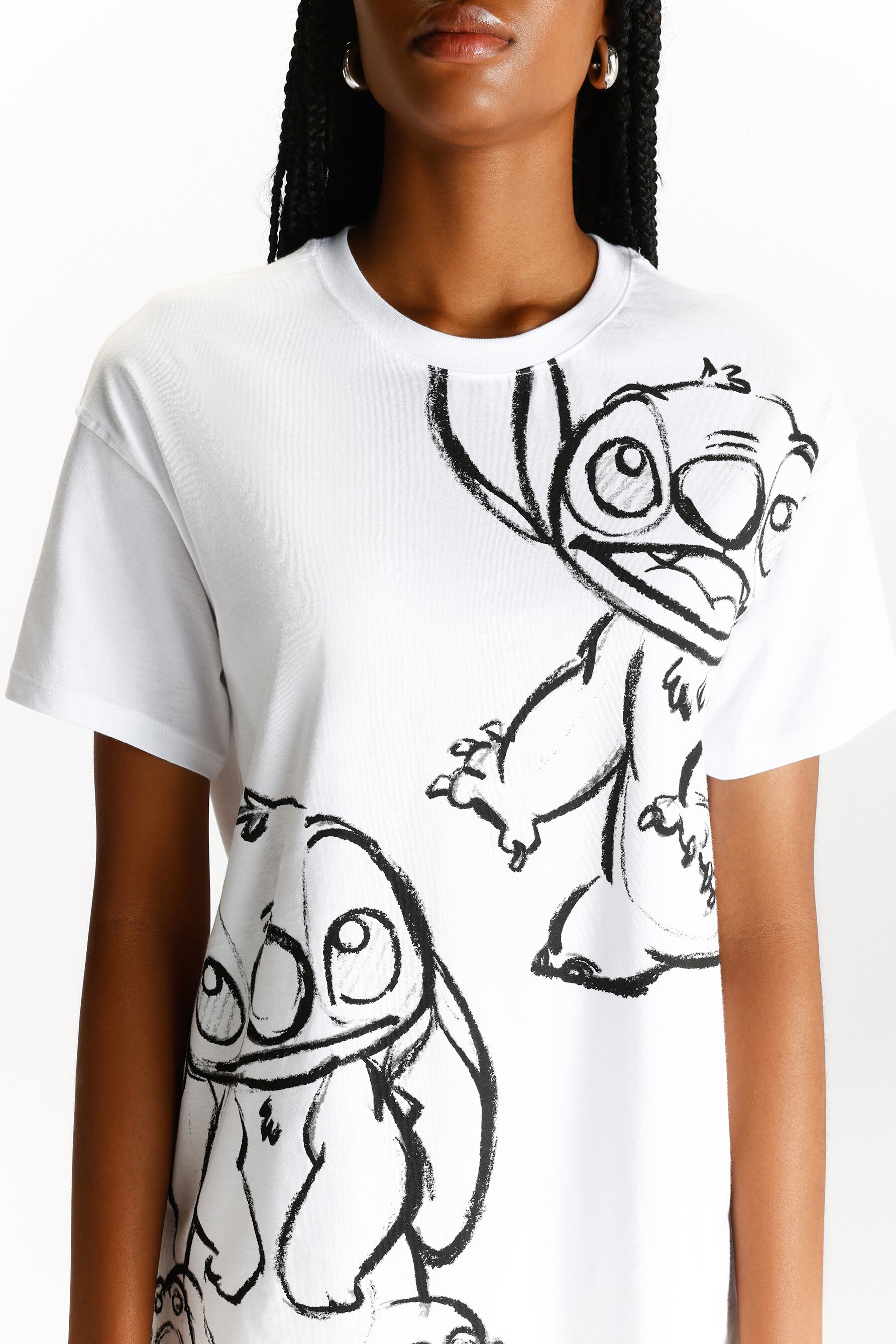 Camiseta fashion lilo y stitch pull and bear