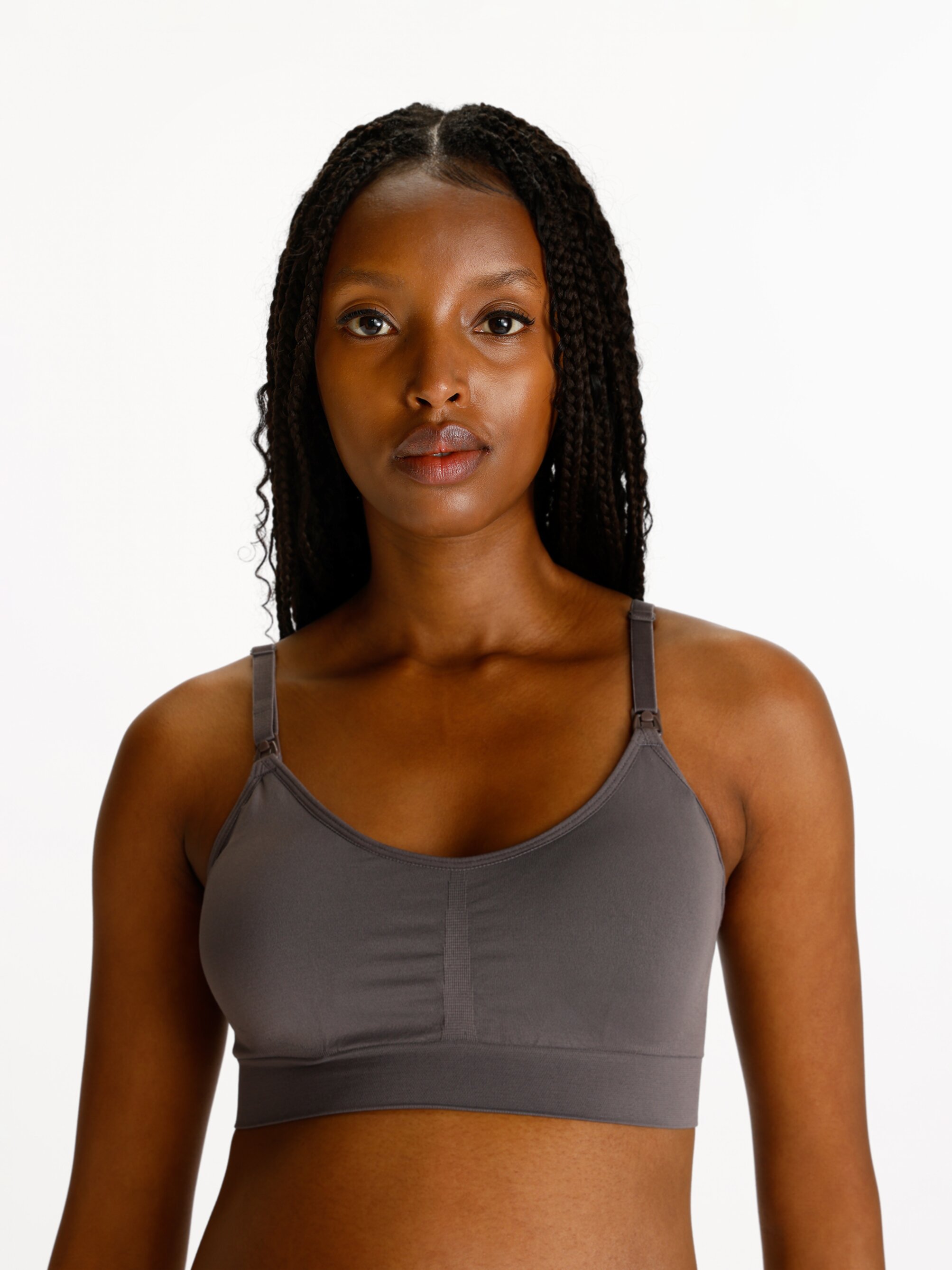 Pack of 2 ribbed nursing bras maternity clothing woman