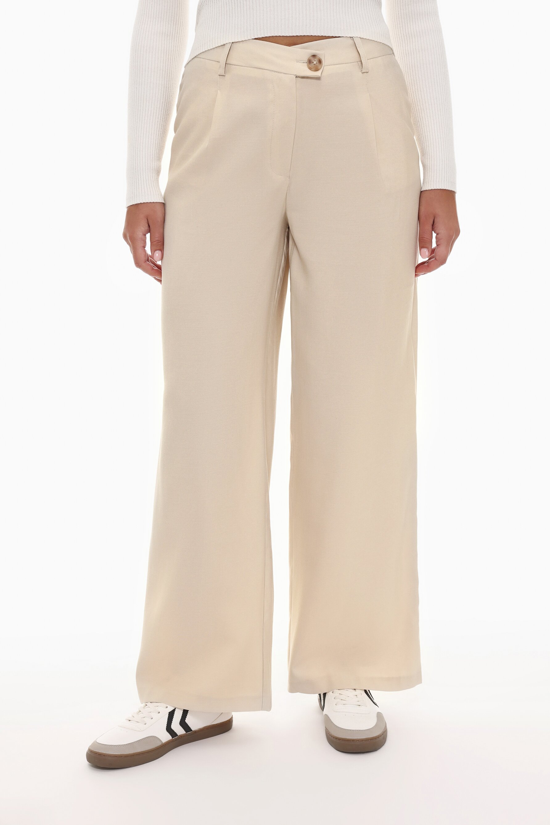 Ladies smart wide leg trousers best sale