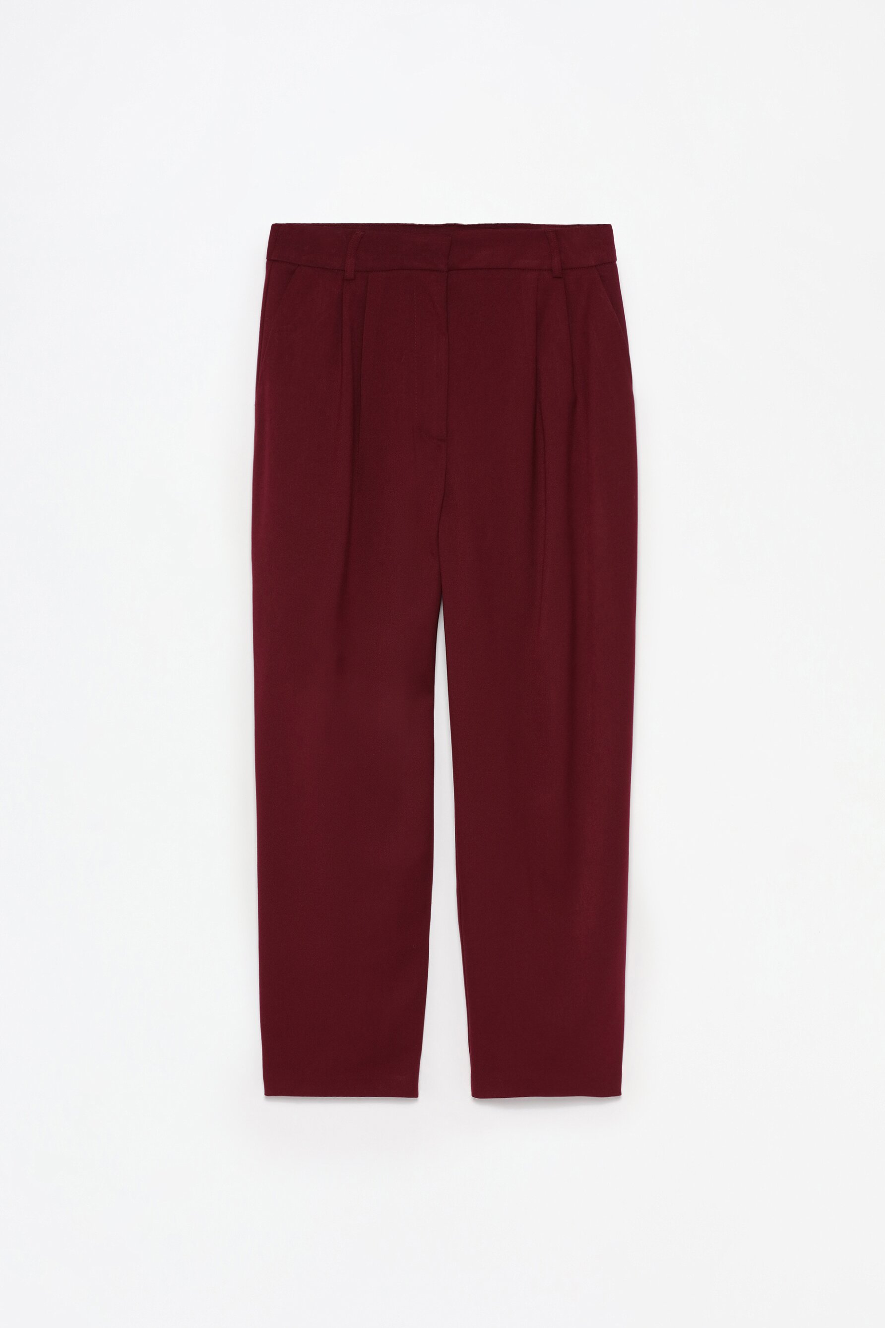Carrot fit trousers with darts detail trousers clothing woman