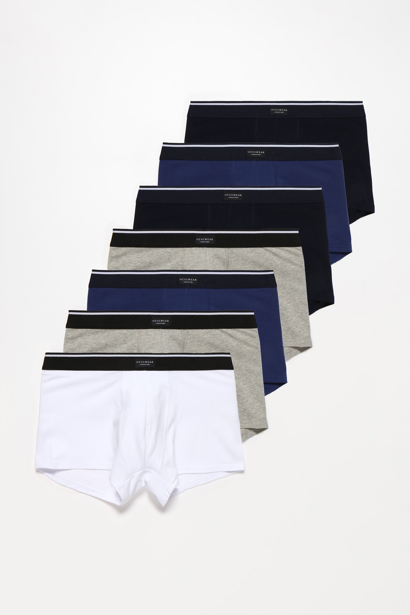 Pack de 7 calzoncillos boxer lisos