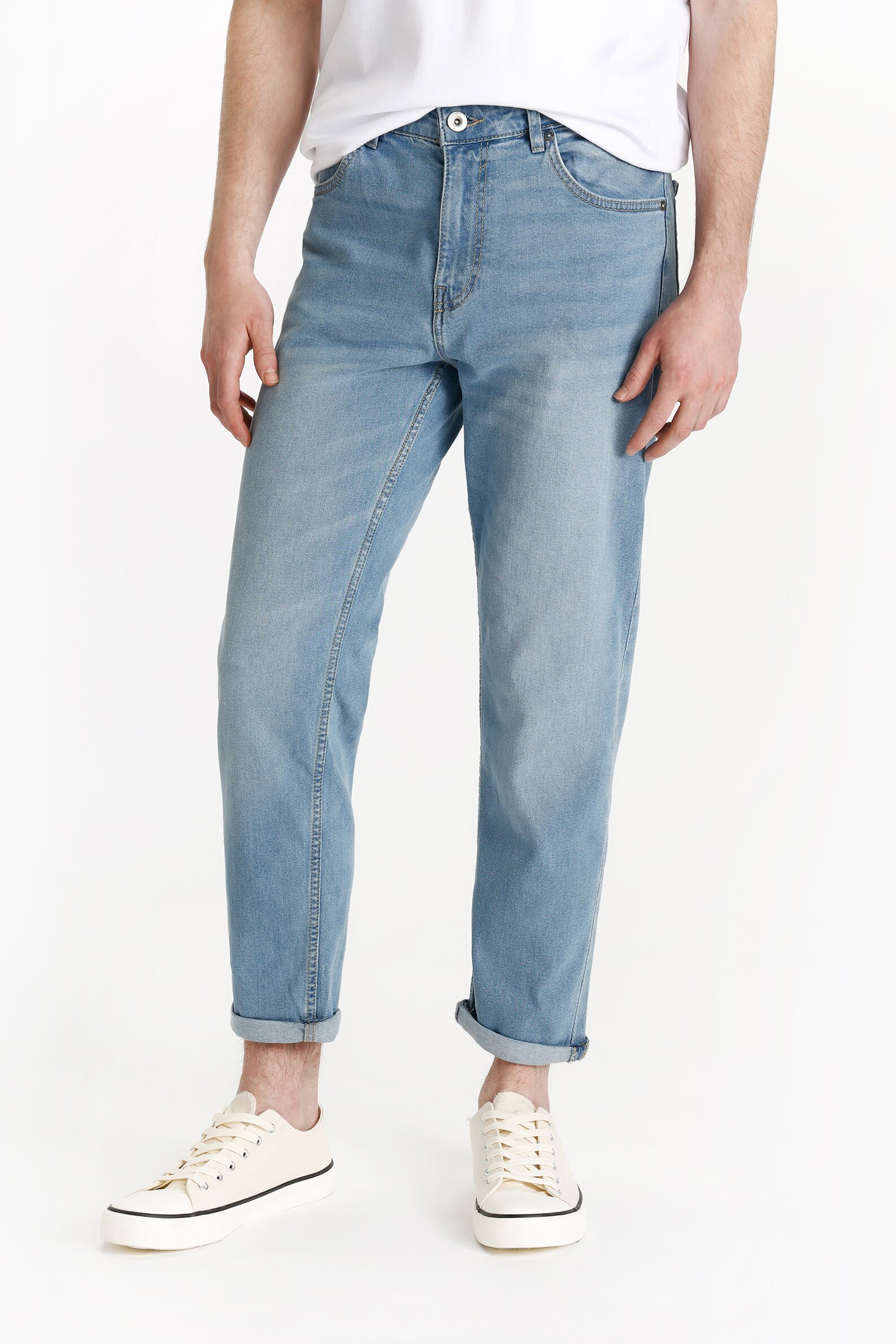 Tapered Jeans Vaqueros Cropped Hombre Jeans Cropped Carrot Fit