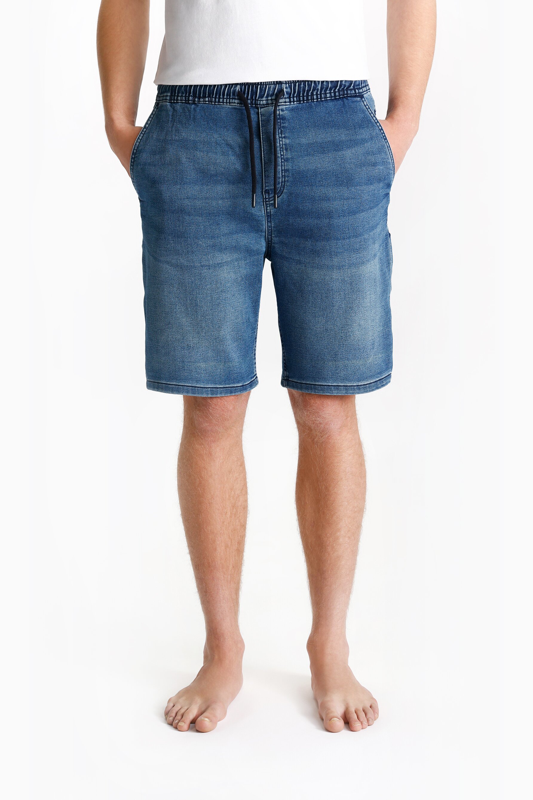 Denim jogger shorts hotsell