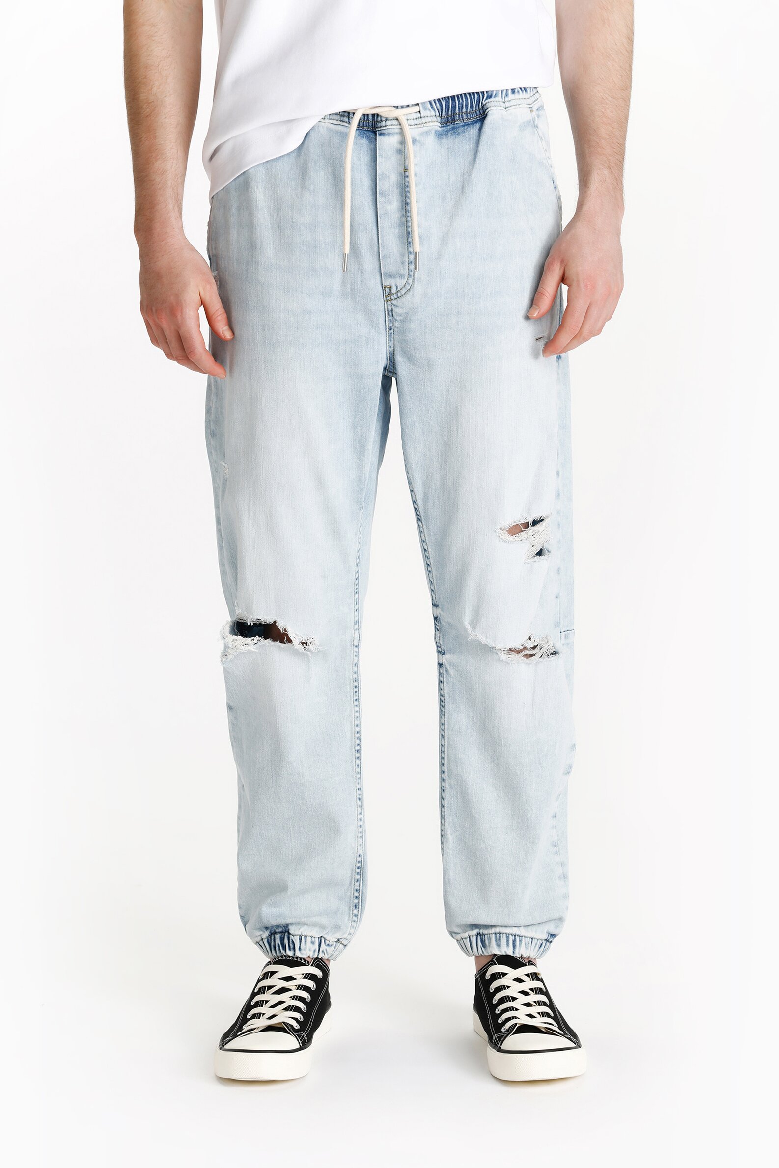 Ripped jogger jeans sale