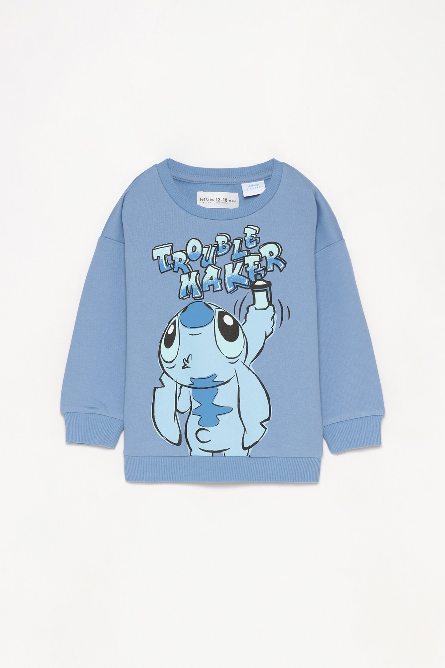 Lilo Stitch Disney sweatshirt and trousers co ord Sweatshirts Knit Sweaters CLOTHING Baby Girl Kids Lefties Italy