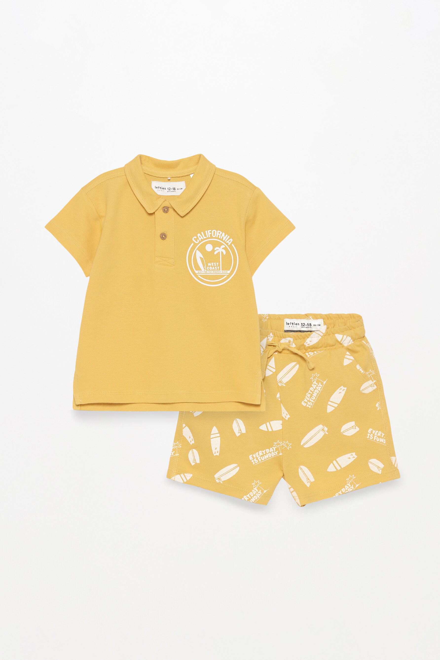 Printed Polo Shirt And Bermuda Shorts Co ord T shirts CLOTHING printed-polo-shirt-and-bermuda-shorts-co-ord-t-shirts-clothing
