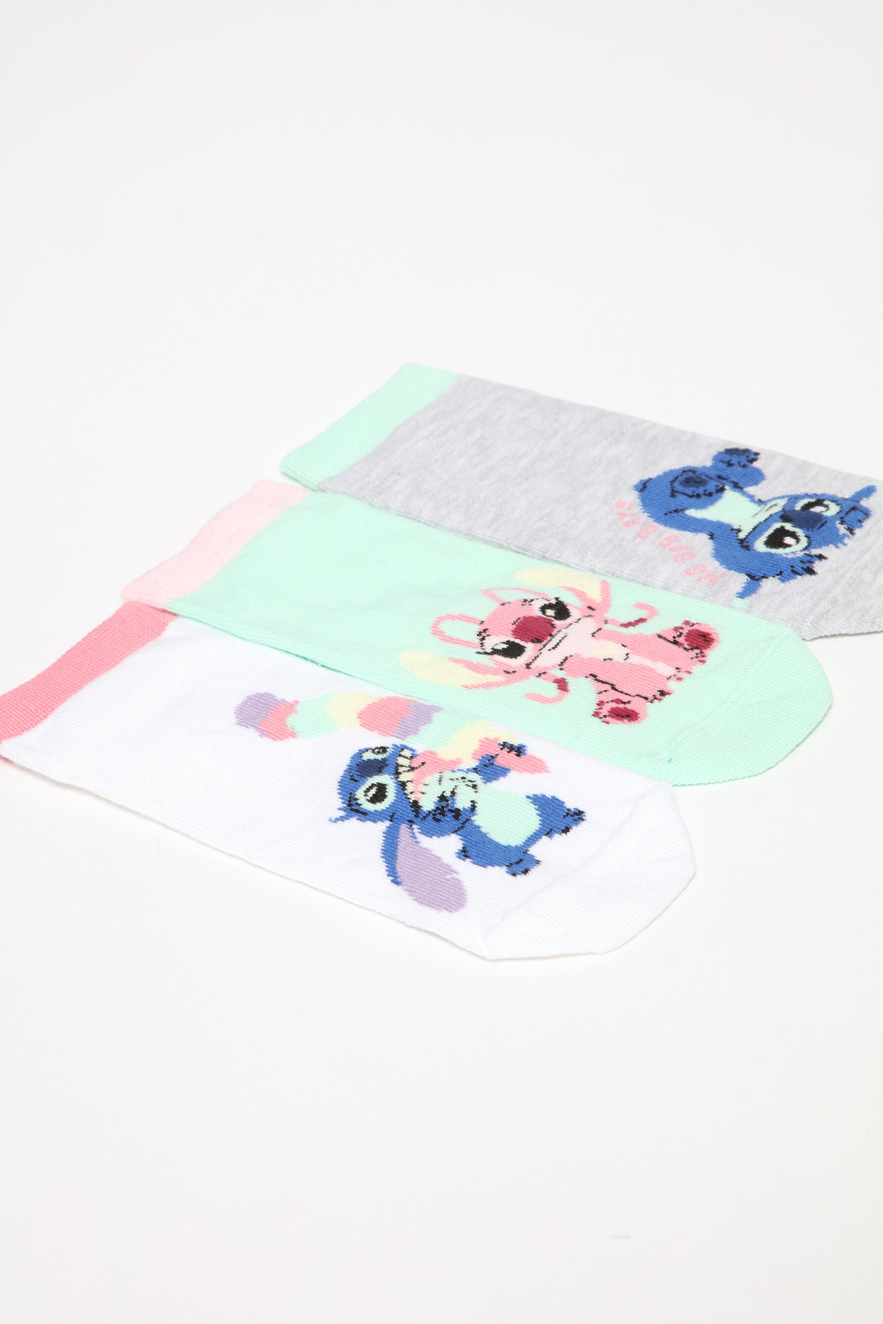 Calcetines Name It Nmmjermaine Stitch Para Niños - Pack De 3 Pares | Ideales Para Otoño, Cómodos Y Con Diseño Moderno