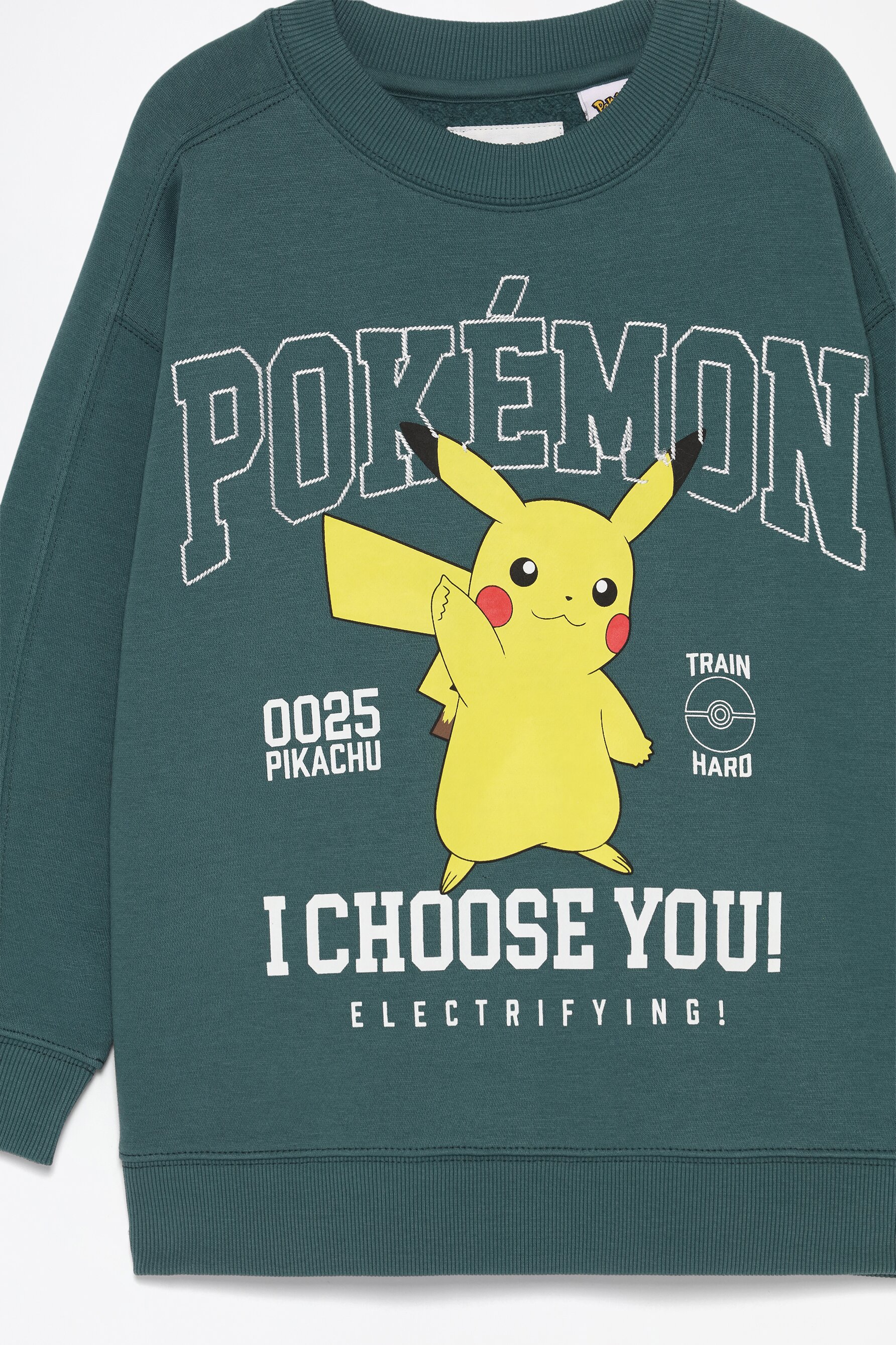 Pikachu Pokemon sweatshirt with embroidered slogan Pyjamas CLOTHING Woman Lefties Italy