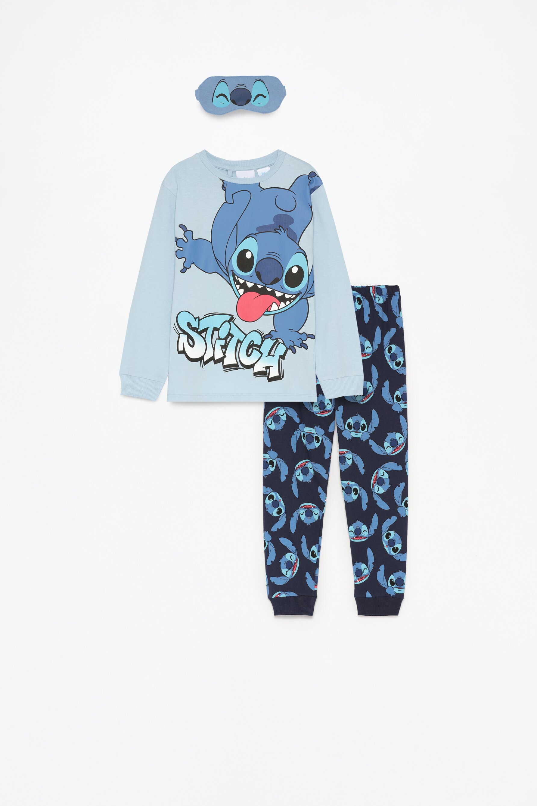 Set pijama y antifaz Stitch Disney Pijamas ROPA INTERIOR PIJAMAS Nino Ninos Lefties ESPANA