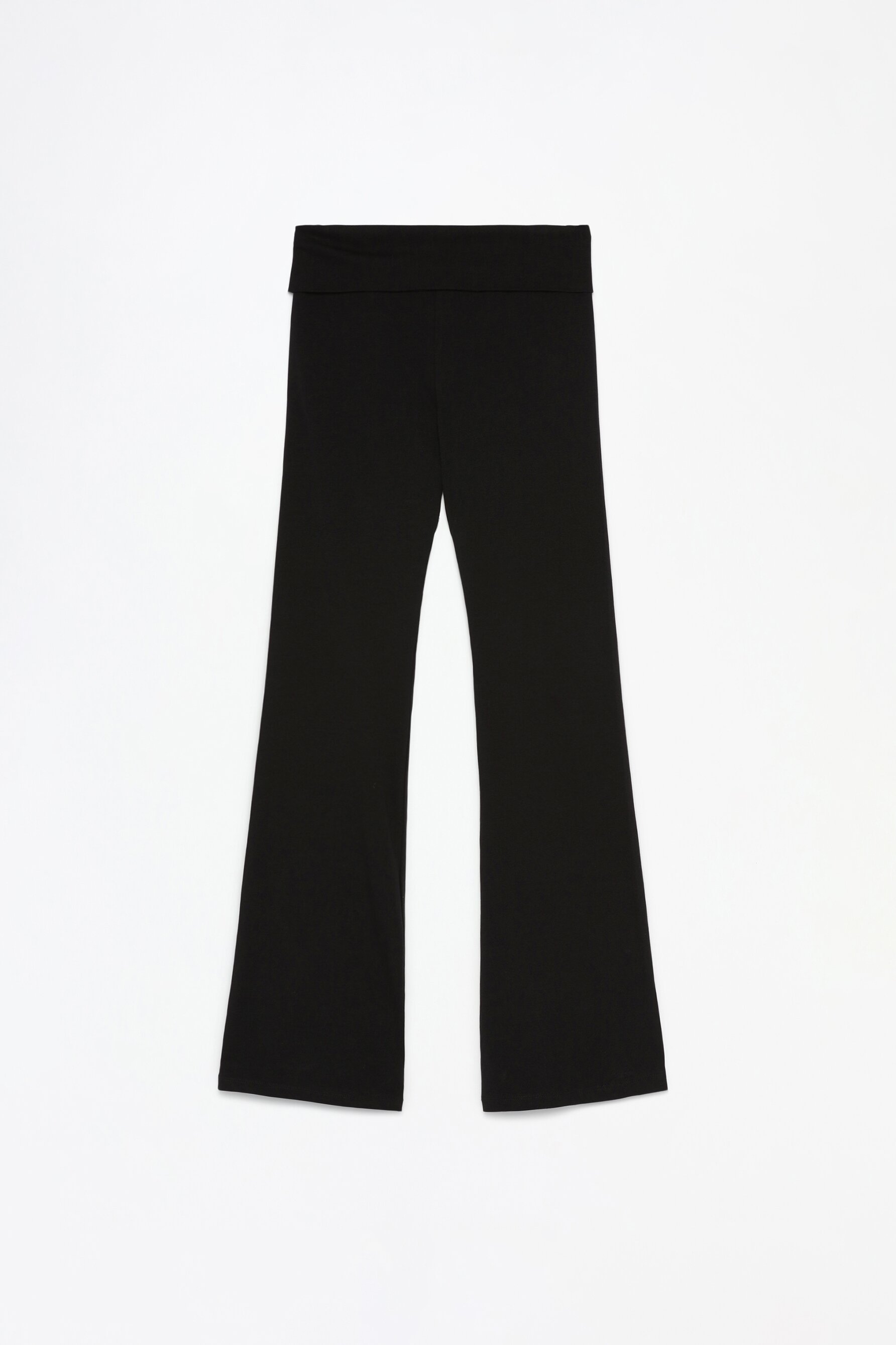Basic flared leggings trousers clothing woman lefties uae