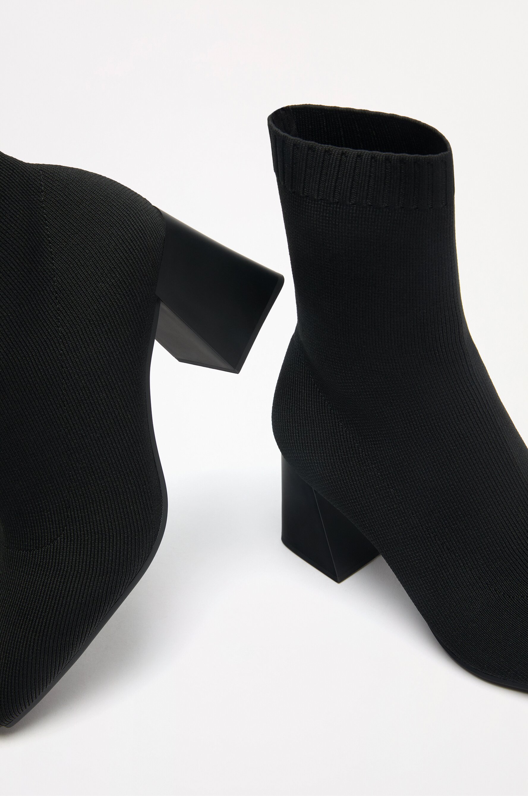 Raid shawn black knitted stretch sock boots sale