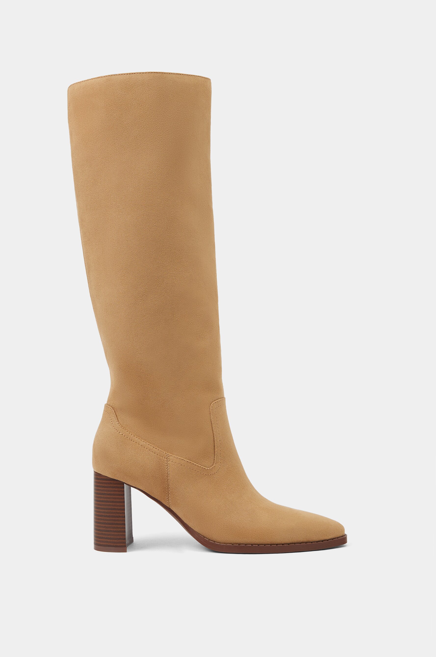 Knee high boots medium heel cheap