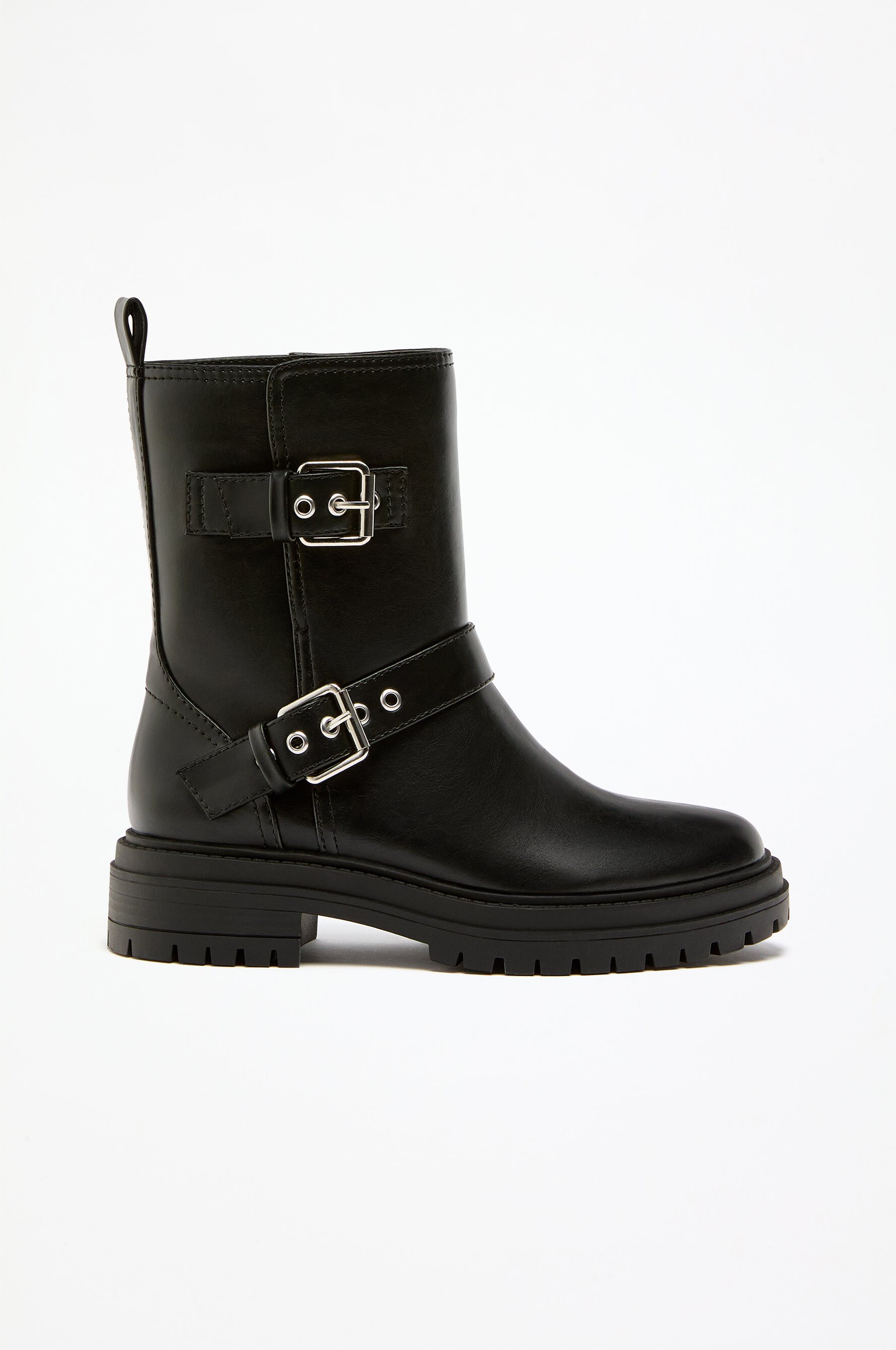 Ankle boots with double buckle T shirts CLOTHING Woman Lefties Italy
