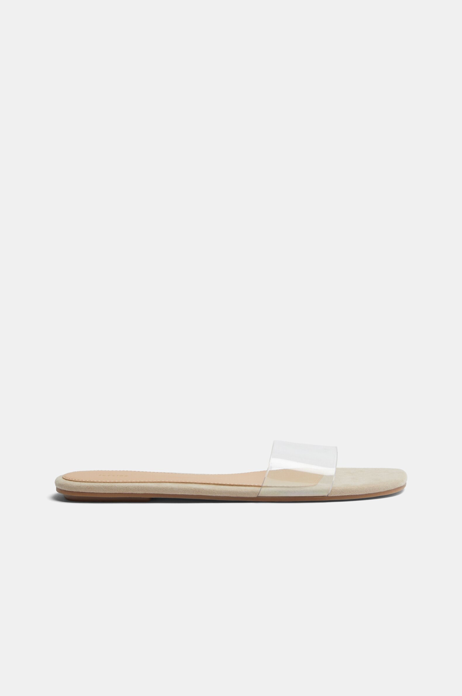 Vinyl flat sandals top
