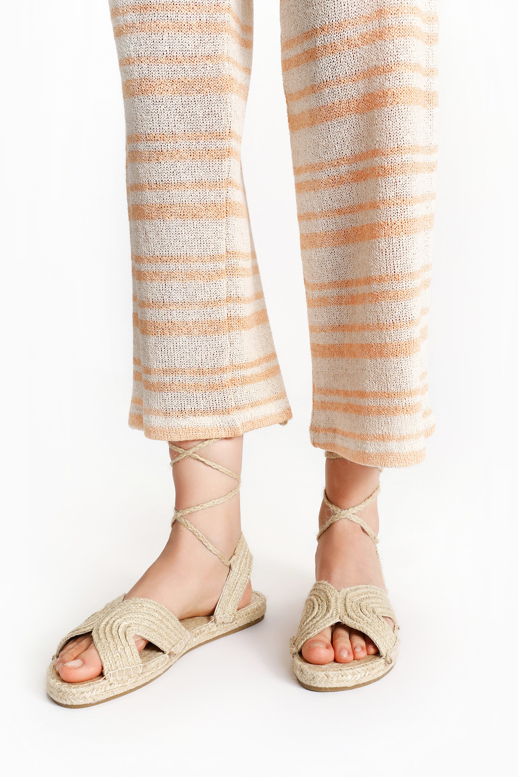 Strappy flat espadrilles deals