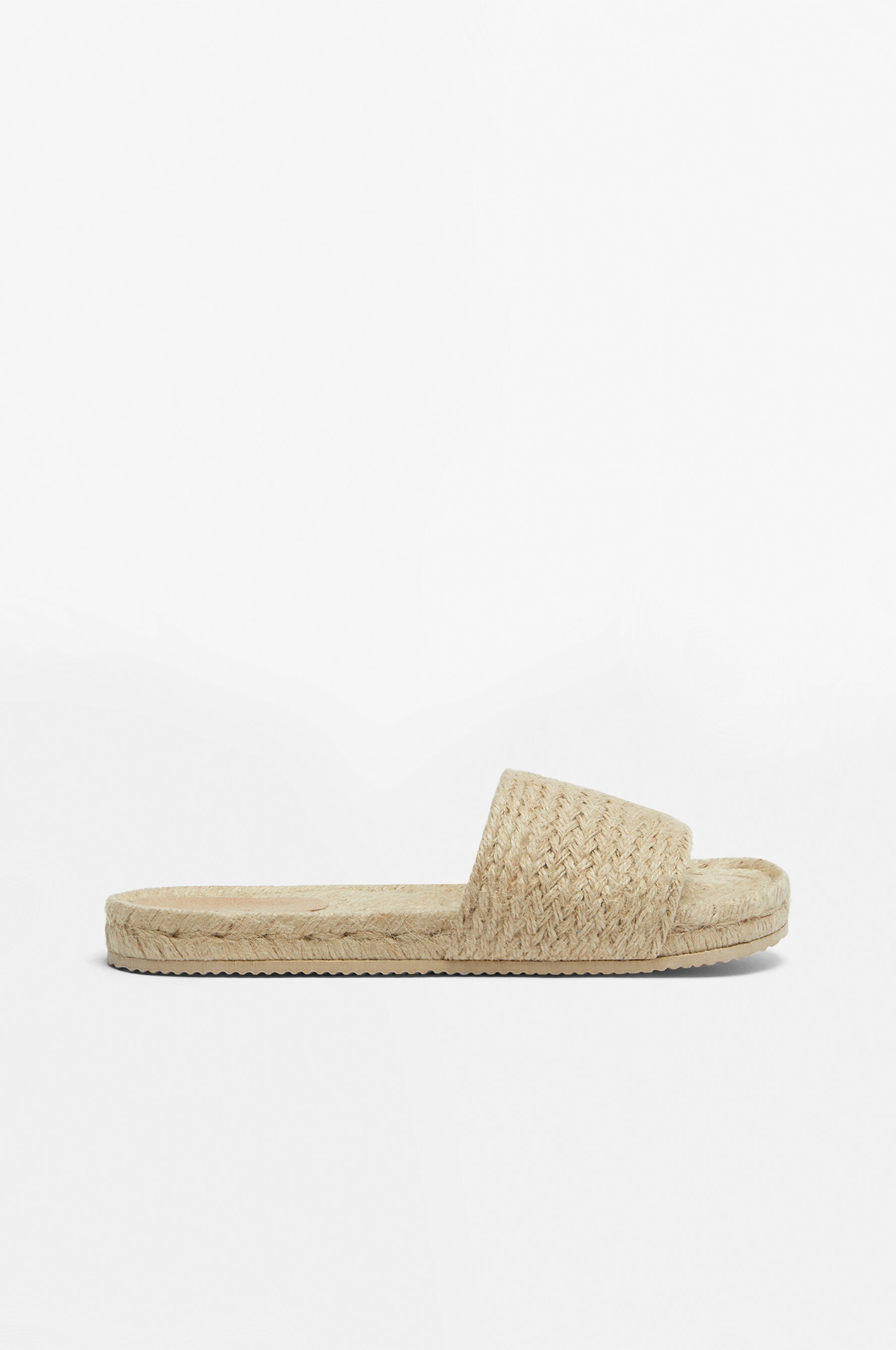 Flat natural sandals on sale