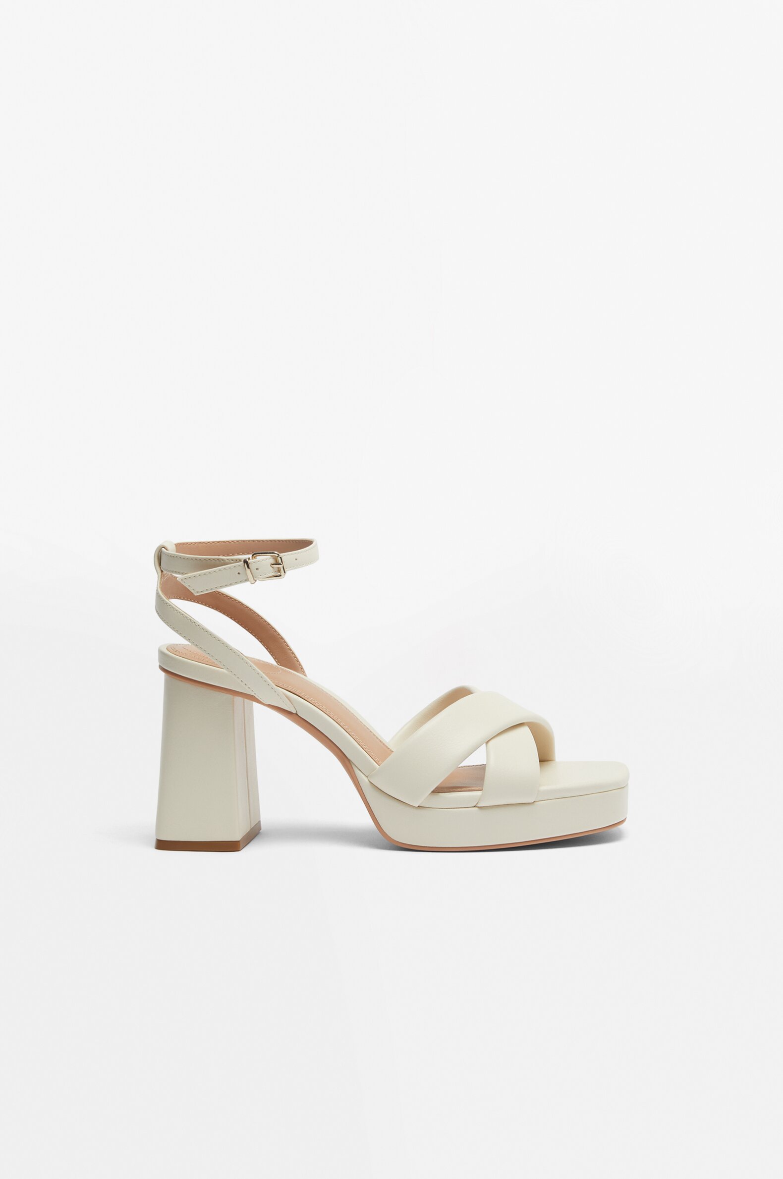Sandali rossi con tacco e plateau hot sale