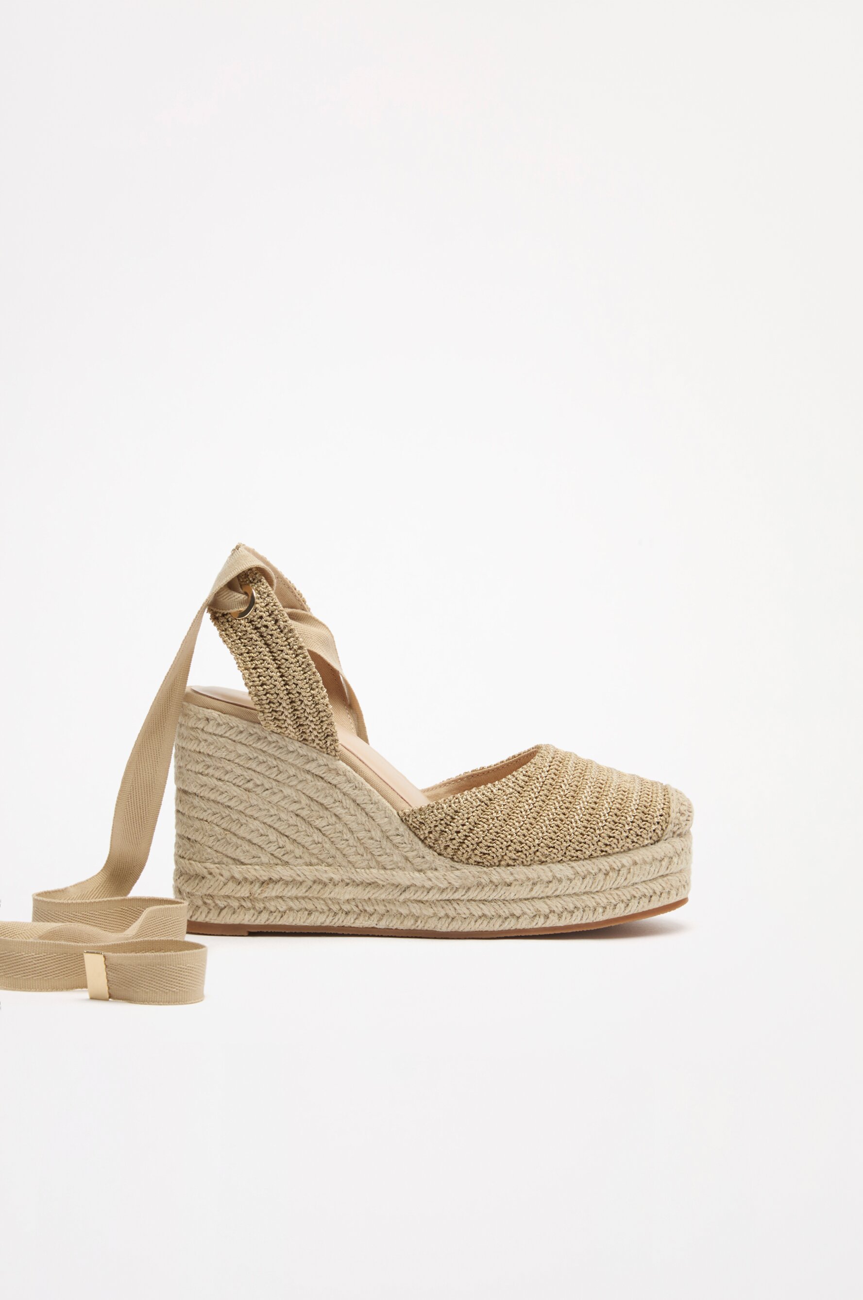 Jute wedges on sale