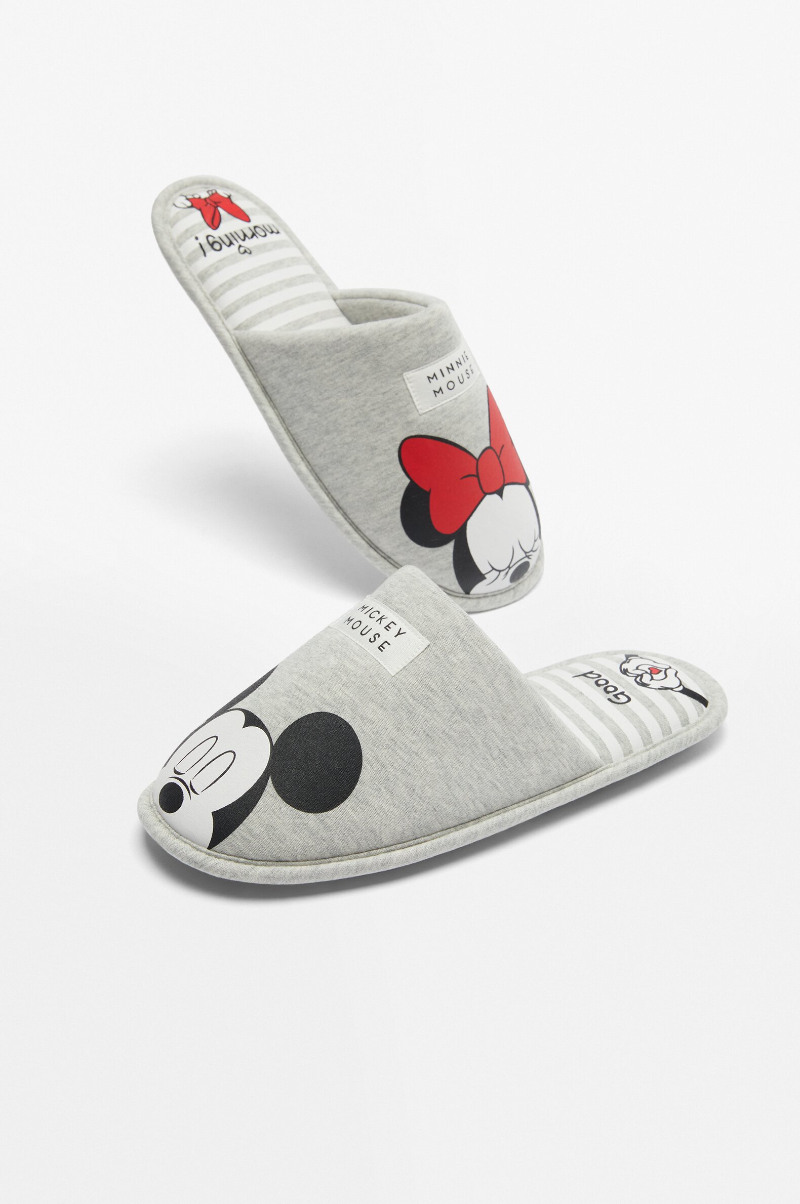 Mickey and Minnie Mouse Disney house slippers