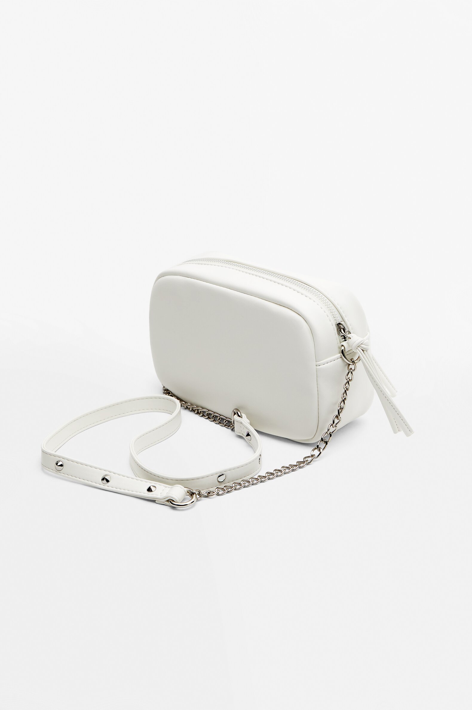 White studded crossbody bag online
