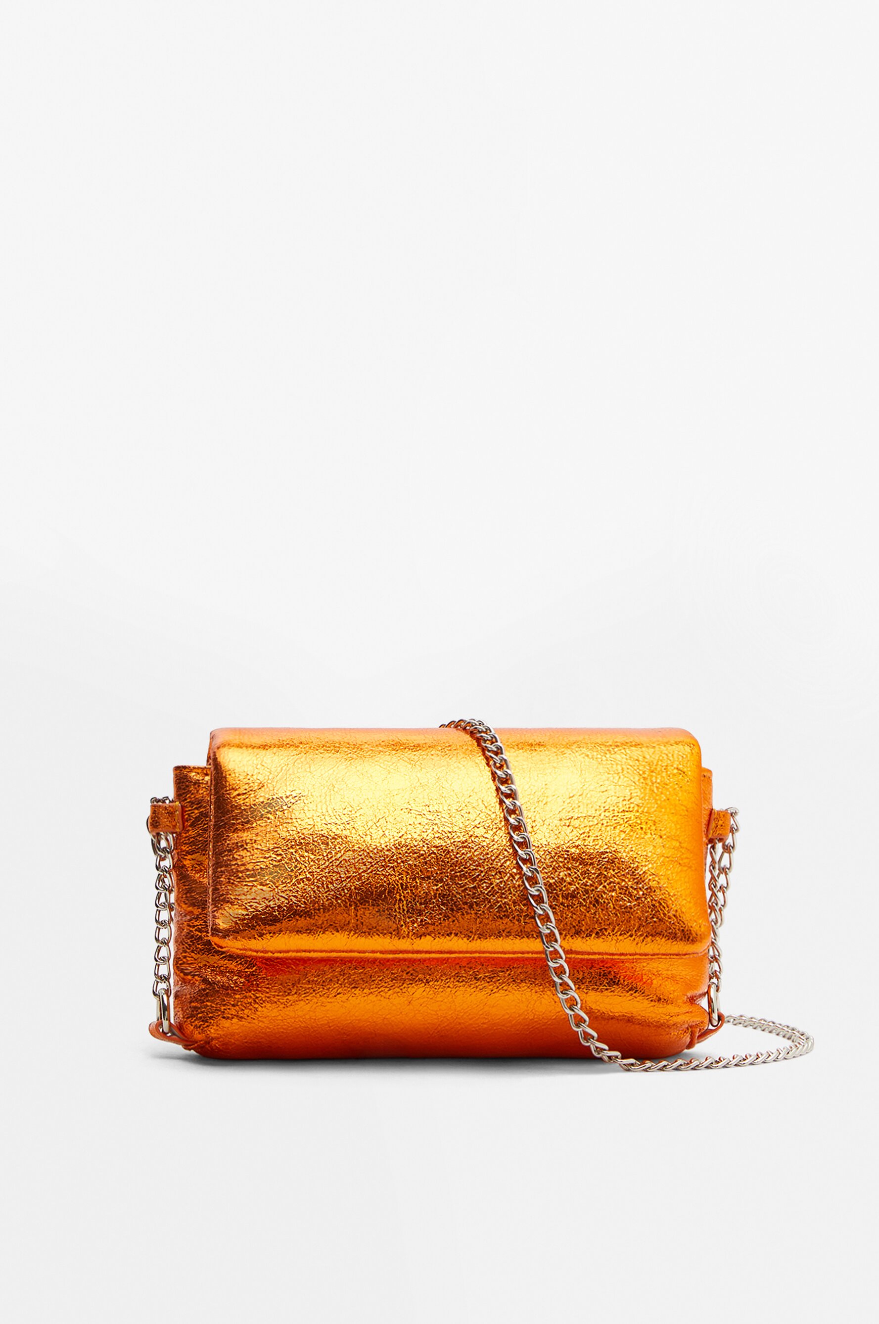 Metallic quilted bag