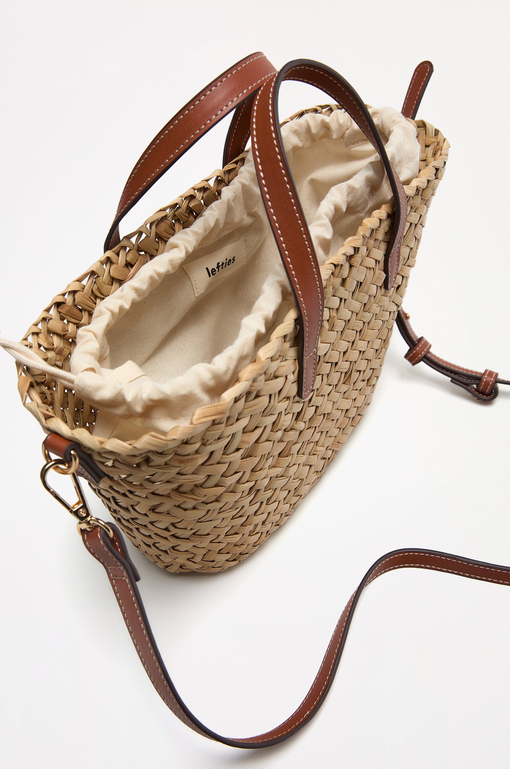 Capazo yute mediano Bandolera BOLSOS Mujer Lefties ESPANA
