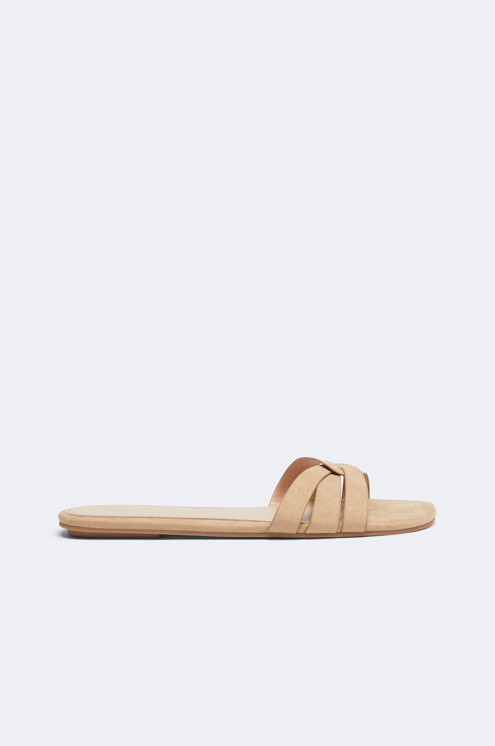 Sandali bassi in pelle con fascette deals
