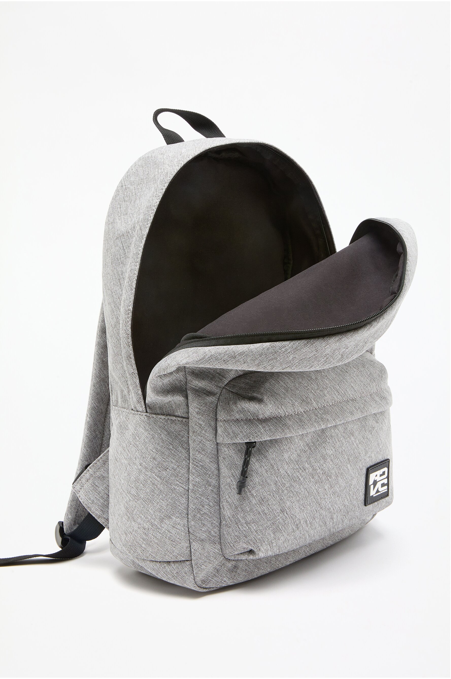 Grey fabric backpack hotsell