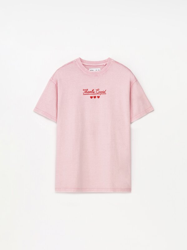 Cupid print maxi T-shirt