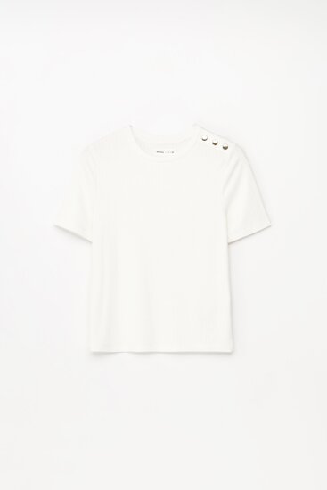 Camiseta lisa cuello alto - AMARILLO - Kiabi - 3.00€