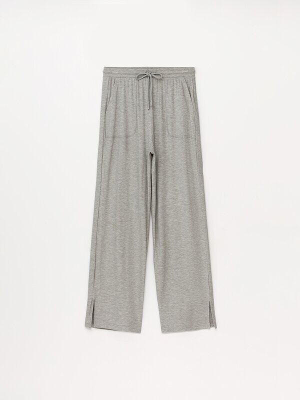 Ribbed yoga trousers