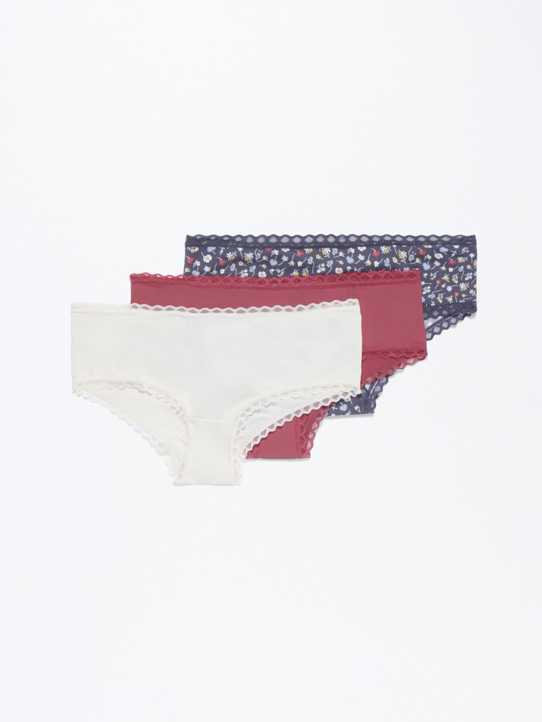 Pack of 3 printed hipster briefs - Classic Briefs - Briefs - Underwear -  CLOTHING - Woman 