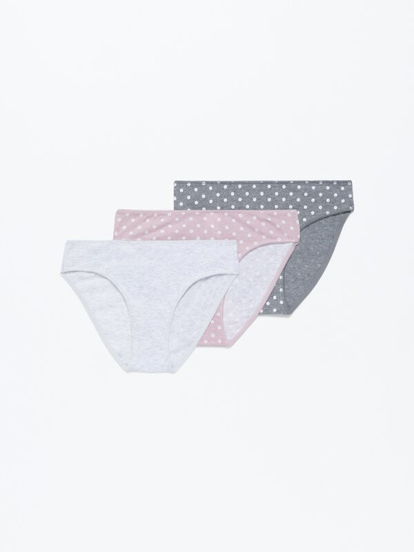 Pack of 3 pairs of printed classic briefs.