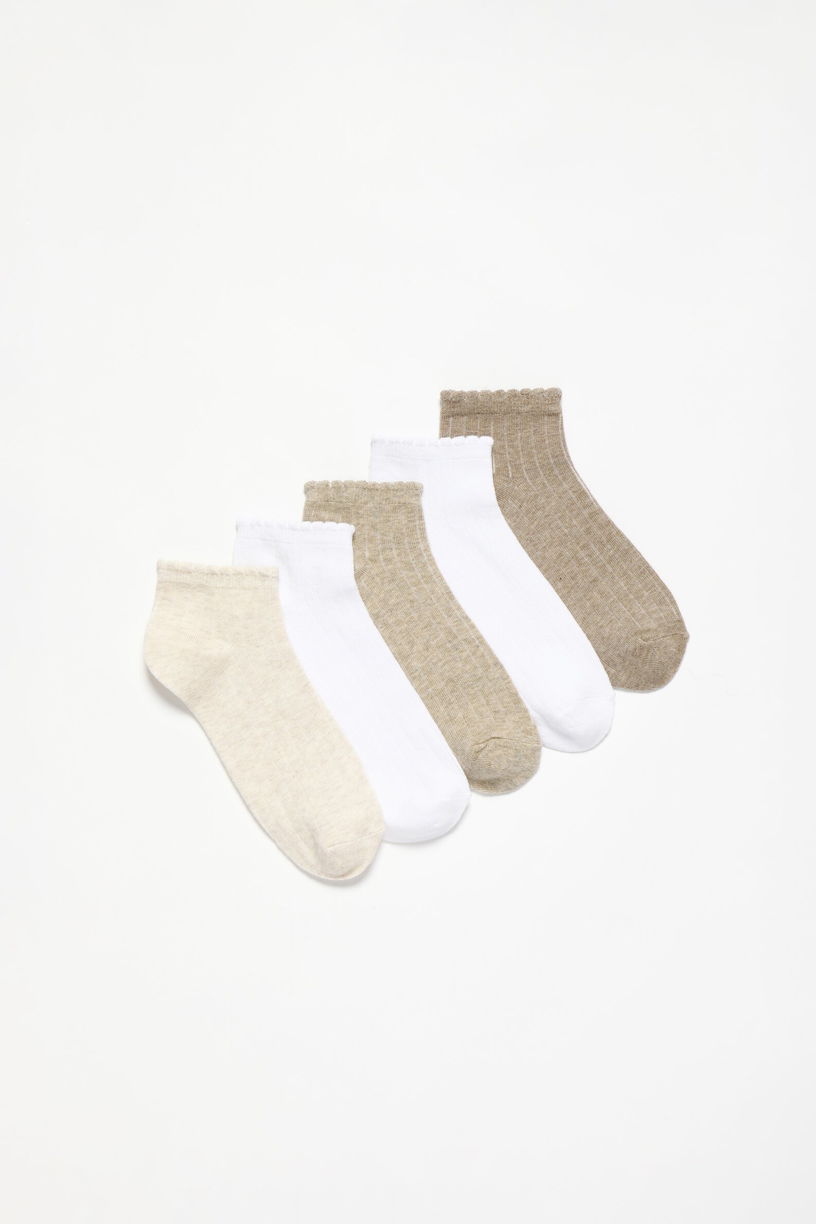 Pack de 5 pares de calcetines de canalé - ROPA INTERIOR, PIJAMAS - Mujer 