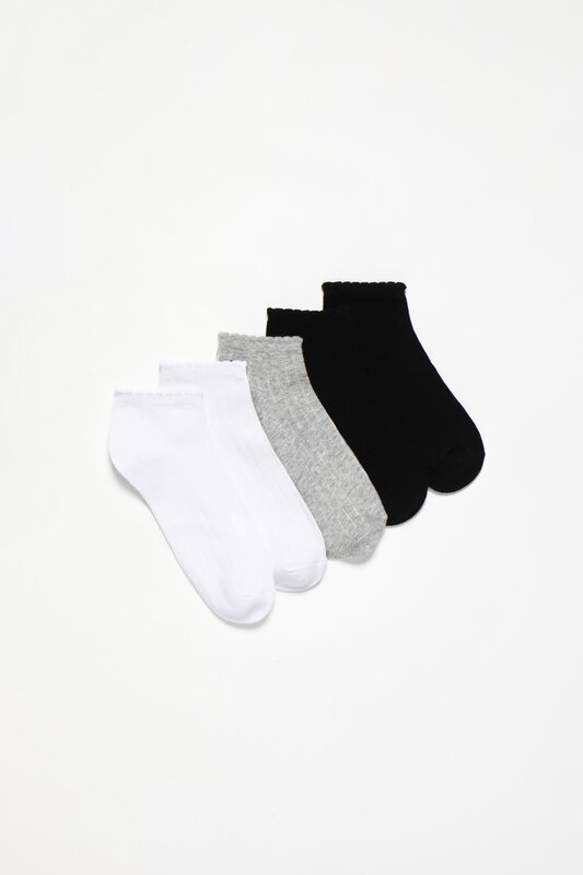 Pack of 5 pairs of ribbed socks